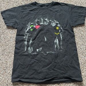 Black Superhero Graphic T-Shirt justice league dc comics size small